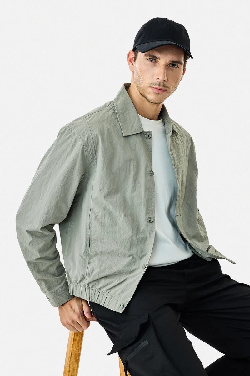 SNITCH Crushed Bomber Jacket